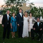 The Bushes, the newlyweds, and the Hagers.